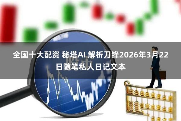 全国十大配资 秘塔AI 解析刀锋2026年3月22日随笔私人日记文本